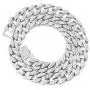 Cuban Link Necklace for Men - Hip Hop Necklace Iced Out with Bling Rhinestones, Fashion Accessory for Hip Hop Lovers Cuban Link Necklace for Men - Hip Hop Necklace Iced Out with Bling Rhinestones, Fashion Accessory for Hip Hop Lovers