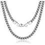 FIBO STEEL 3-6mm Curb Chain Necklace for Men Stainless Steel Biker Punk Style, 16-36 inches FIBO STEEL 3-6mm Curb Chain Necklace for Men Stainless Steel Biker Punk Style, 16-36 inches