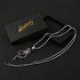 AsAlways Egyptian Mystery Amulet Gothic Jewelry Mens Stainless Steel Animal Snake King Cobra Pendant Chain Necklace