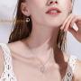 AOBOCO Sisters Birthday Gifts from Sister Sterling Silver Crescent Moon Girls Pendant Necklace