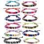 FROG SAC 12 VSCO Bracelets for Teen Girls, VISCO Girl Braided Friendship Bracelets for Women and Men, VSCO Girl Stuff, Boho Woven Rope String Bracelets for Teens, Friendship Bracelet Pack