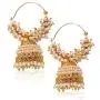 YouBella Ethnic Jewelry Bollywood Traditional Indian Pearl Jhumki Earrings for Women and Girls
