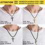 ChainsHouse Waterproof Braided Leather Cord Chain Necklace, Men Women DIY Woven Wax Rope Chain for Pendant, Customize Available, 2/3mm Width, 16'' 18'' 20'' 22'' 24'' 26'' 28'' 30'' Length(with Gift Box)