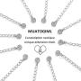 MUATOGIML Zodiac Sign Necklace 925 Sterling Silver 12 Constellation Horoscope Astrology Pendant Necklaces Jewelry Birthday Gifts for Women Mom Daughter Girlfriend Wife