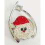 My Prime Gifts Christmas Santa Claus Interchangeable Snap Jewelry Rhinestone Holiday Standard Size 18-20mm Snaps