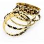 Baoqin Leopard Bangle Bracelets for Women - Multi Layers Casual Bracelet for Girls Women