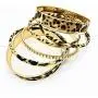 Baoqin Leopard Bangle Bracelets for Women - Multi Layers Casual Bracelet for Girls Women