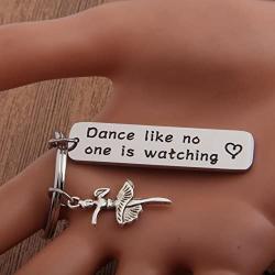 Gzrly Dancer Gifts Dance Like No One is Watching Jewelry Inspirational Ballerina Gifts Dance Lovers Teachers Gifts