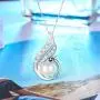 Sllaiss Sterling Silver Genuine Freshwater Culturd Pearl Pendant Necklace White Gold Plated Crystals form Austria Mothers Day Gift for Women Sllaiss Sterling Silver Genuine Freshwater Culturd Pearl Pendant Necklace White Gold Plated Crystals form Austria Mothers Day Gift for Women