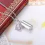 HooAMI Cremation Jewelry for Ashes CZ Crown Heart Charm Memorial Urn Necklace/Keychain Keepsake Pendant HooAMI Cremation Jewelry for Ashes CZ Crown Heart Charm Memorial Urn Necklace/Keychain Keepsake Pendant