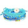 MDFY OEWGRF Handmade Colorful Bracelets Boho Beach Waterproof Adjustable Friendship Bracelet Set for Women Girls