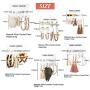 36 Pairs Fashion Tassel Earrings Set for Women Girls Bohemian Hoop Stud Drop Dangle Earrings Leather Leaf Earrings for Birthday/Party/Christmas/Friendship Gifts