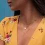 Fettero Cross Necklace Faith Pendant 14K Plated Dainty Chain Minimalist Simple Tiny God Lords Prayer Religious Jewelry Gift