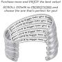 QUANTHOR Inspirational Bracelets for Women, Secret Message Love Bracelet, Jewelry for Women, Cuff Bangle, Friendship Gifts for Women to Inspire Them by QuanThor