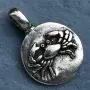 Jewelry Astrology Zodiac sign Cancer Crab (Jun 21-Jul 22) Amulet Charm Medallion Silver pewter pendant necklace w Silver Ball Chain Jewelry Astrology Zodiac sign Cancer Crab (Jun 21-Jul 22) Amulet Charm Medallion Silver pewter pendant necklace w Silver Ball Chain