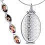 Nanafast Expanding Photo Locket Necklace Pendant 4 Pictures Chain Necklaces Memorial Gifts for Women Girls