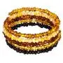 Natural Baltic Amber Bracelet for Adults - Hand made From Polished /Certified Baltic Amber Beads(Multi) Natural Baltic Amber Bracelet for Adults - Hand made From Polished /Certified Baltic Amber Beads(Multi)