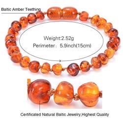 Tiande Polished Baltic Amber Bracelet for Adult - Choose Your Color and Choose Your Size! Genuine Baltic Amber