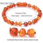 Tiande Polished Baltic Amber Bracelet for Adult - Choose Your Color and Choose Your Size! Genuine Baltic Amber