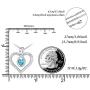 Allurelady Infinity Heart Necklace for Women, Infinity Necklace Forever Love Heart Pendant Necklace 925 Sterling Silver Necklaces for Mother Girlfriend Wife with Jewelry Gift Box