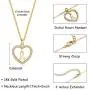 HolyFast Initial Heart Necklace for Women CZ Heart Letter A-Z Name Alphabet Pendant Necklace Valentines Day Gift HolyFast Initial Heart Necklace for Women CZ Heart Letter A-Z Name Alphabet Pendant Necklace Valentines Day Gift