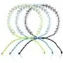 3 Pieces Transparent Glass Bead Bracelet Bead Bracelet Upcycled Jewelry Weaving Bracelet Adjustable Handmade Unisex Design (Blue, Black, Green) 3 Pieces Transparent Glass Bead Bracelet Bead Bracelet Upcycled Jewelry Weaving Bracelet Adjustable Handmade Unisex Design (Blue, Black, Green)
