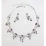 Faship Gorgeous Rhinestone Crystal Floral Necklace Earrings Set Faship Gorgeous Rhinestone Crystal Floral Necklace Earrings Set