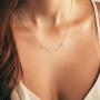 IEFSHINY Dainty Personalized Spaced Name Necklace, 14K Gold Plated Chain Dangle Letter Nameplate Choker Necklace Custom Spaced Letter Necklace with Hanging Name Jewerly Gifts for Women Girls Kids