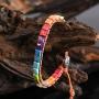 YGLINE Handmade Wrap Bracelet Turquoise, Jasper & Amazonite Natural Stones Leather Charm 5 Strands Boho Bracelet
