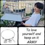 LACAKU BTS Bangtan Boys Bracelet Kpop BTS Bracelet To Love Yourself Army Bangtan Boys Fans Jewelry Gift A.R.M.Y Bracelet BTS Lover Gift
