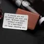 FUSTMW Wallet Love Note Insert Husband Metal Wallet Card Insert Valentines Day Birthday Gift for Boyfriend FUSTMW Wallet Love Note Insert Husband Metal Wallet Card Insert Valentines Day Birthday Gift for Boyfriend