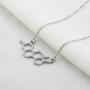 KUIYAI Estrogen Molecule Necklace Female Symbol Necklace Gift for Women