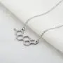 KUIYAI Estrogen Molecule Necklace Female Symbol Necklace Gift for Women KUIYAI Estrogen Molecule Necklace Female Symbol Necklace Gift for Women