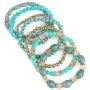 RIAH FASHION Multi Layer Bead Bracelet - Colorful Stacking Beaded Strand Stretch Cuff Statement Bangles Set RIAH FASHION Multi Layer Bead Bracelet - Colorful Stacking Beaded Strand Stretch Cuff Statement Bangles Set