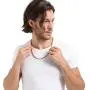 MOWOM 6.0mm Wide Silver Gold Color Mens Chain Necklace for Women Boys Kids Water Resistant Stainless Steel Snake Men Necklace Chain Link Necklace Thin