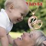MAOFAED Yiayia Gift Grandmother Gift Yiayia Jewelry Grandma Necklace Birthday Gift for Grandma