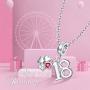 FOREVER QUEEN 18 Years Old Happy Birthday Charms fit Charms Bracelet 925 Sterling Silver Clover Bead Charms for Bracelet and Necklace Jewelry Gift with Gift Box