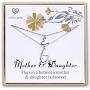 CHICLOVE Mother Daughter Jewelry Sets for Two, Cutout Heart Necklaces, 2 Sterling Silver Necklaces