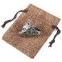 HZMAN Mens Gothic Stainless Steel Vintage Wolf Head Biker Ring