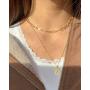 Crazy Feng 14K Gold Paperclip Necklaces for Women Silver Paperclip Chain Necklace Paperclip Choker Necklace Paperclip Bracelet Set Gold Silver Link Chain Necklace