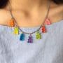 12 Pairs Aesthetic Necklace and Gummy Bear Earrings Cute Funny Kawaii Weird Earrings Jewelry Set