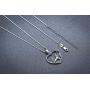 CHENGHONG Wolf Necklace 925 Sterling Silver Viking Accessories Wolf Pendant Jewelry Gifts for Girls Women Men