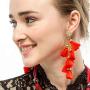 Colorful Layered Tassel Earrings for Women Bohemian Drop Dangle Earrings Tassel Fringe for Ladies Daily Wear Wedding Christmas Gifts