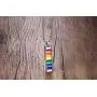 Ropman Rainbow Lesbian Pride Necklace LGBTQ Accessories Stainless Steel Bar Pendant Gay Jewelry for Unisex Ropman Rainbow Lesbian Pride Necklace LGBTQ Accessories Stainless Steel Bar Pendant Gay Jewelry for Unisex