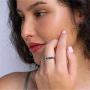 Dcfywl731 Hematite Rings for Women Men,Anxiety Balance Magnet Stone Hematite Rings That Absorb Negative Energy and Break,Friendship Cute for Teen Girls Gifts Jewelry