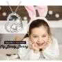 Easter Gifts Jewelry Bunny Necklace Silver with Message Keep Me in Your Heart, Best gifts for Rabbit Lovers Wedding Gift Easter Gifts Jewelry Bunny Necklace Silver with Message Keep Me in Your Heart, Best gifts for Rabbit Lovers Wedding Gift