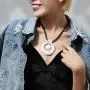 Vintage Black Chain Chokers chunky Necklaces leather for women with Silver Pendant Jewelry Vintage Black Chain Chokers chunky Necklaces leather for women with Silver Pendant Jewelry
