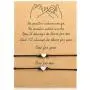 Ralukiia Handmade Rope Heart Bracelet for 2, Lucky Bracelets for Women Girls Friend Boyfriend Gift Matching Bracelets