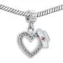 CharmSStory Heart Nurse Clear Synthetic Crystal Beads Charm for Bracelets CharmSStory Heart Nurse Clear Synthetic Crystal Beads Charm for Bracelets