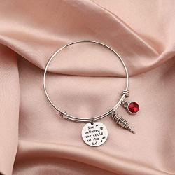 AKTAP Phlebotomist Gift Nurse Phlebotomist Bracelet She Believed She Could So She Did Phlebotomy Graduation Gifts for Technician Hematologist Medical Technologist